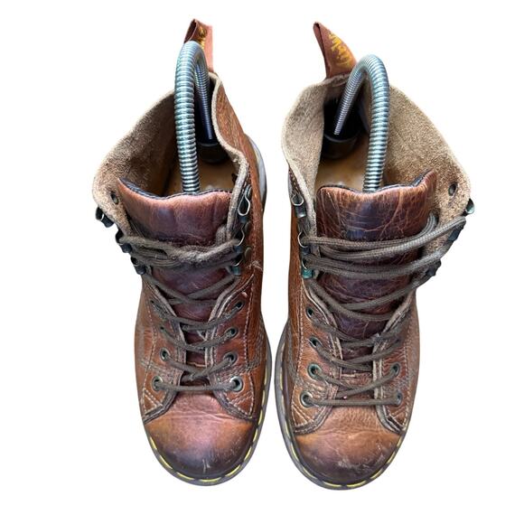 Vintage 90s y2k Made England Dr Martens Docs 8088 Ankle Boots Brown 5 - Picture 3 of 7